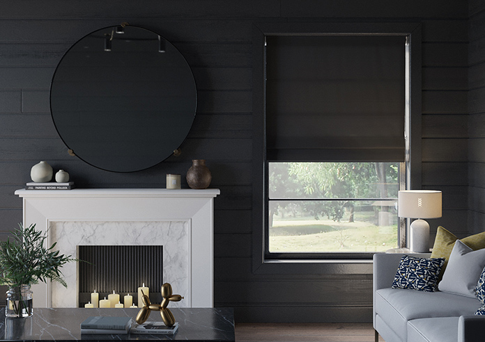 Stockholm, Black - Roman Blind - Image 3